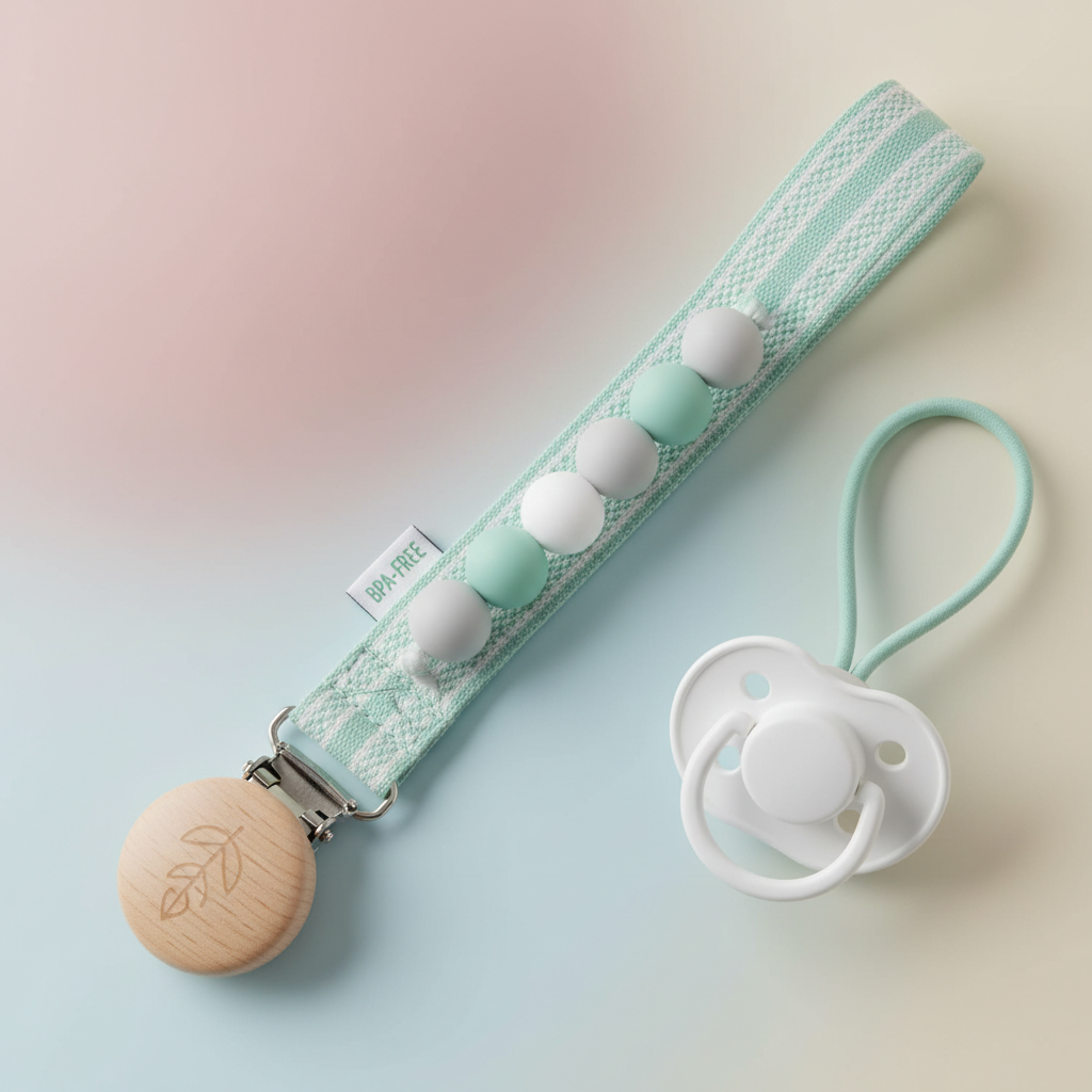 Baby Pacifier Clip & Holder by Anchored Hope