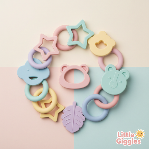 Baby Silicone Teething Toy Set by Anchored Hope