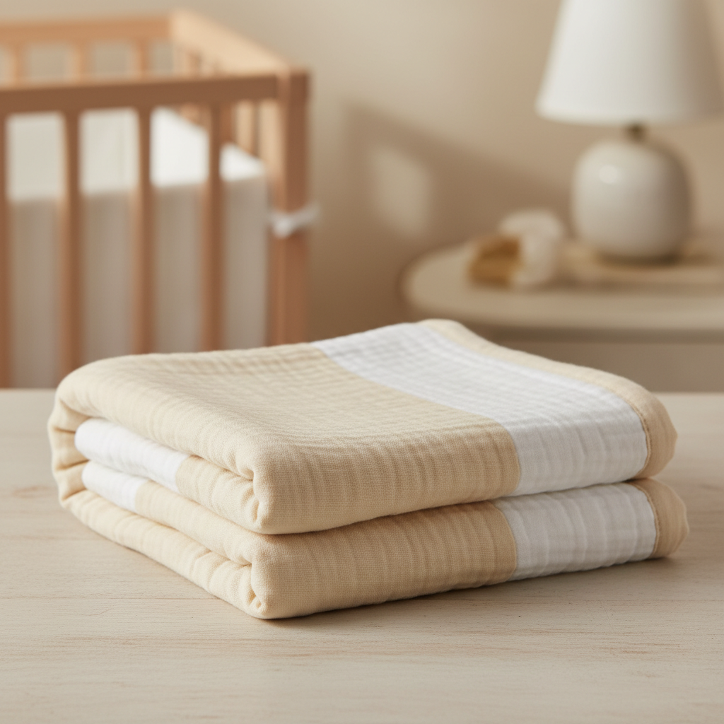 Soft Muslin Swaddle Blanket by Anchored Hope
