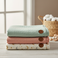 Soft Muslin Swaddle Blanket by Anchored Hope